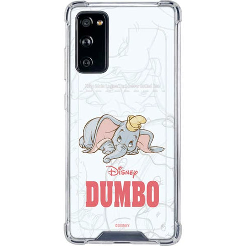 Disney Dumbo Classic sketched portrait Galaxy S20 FE Clear Case